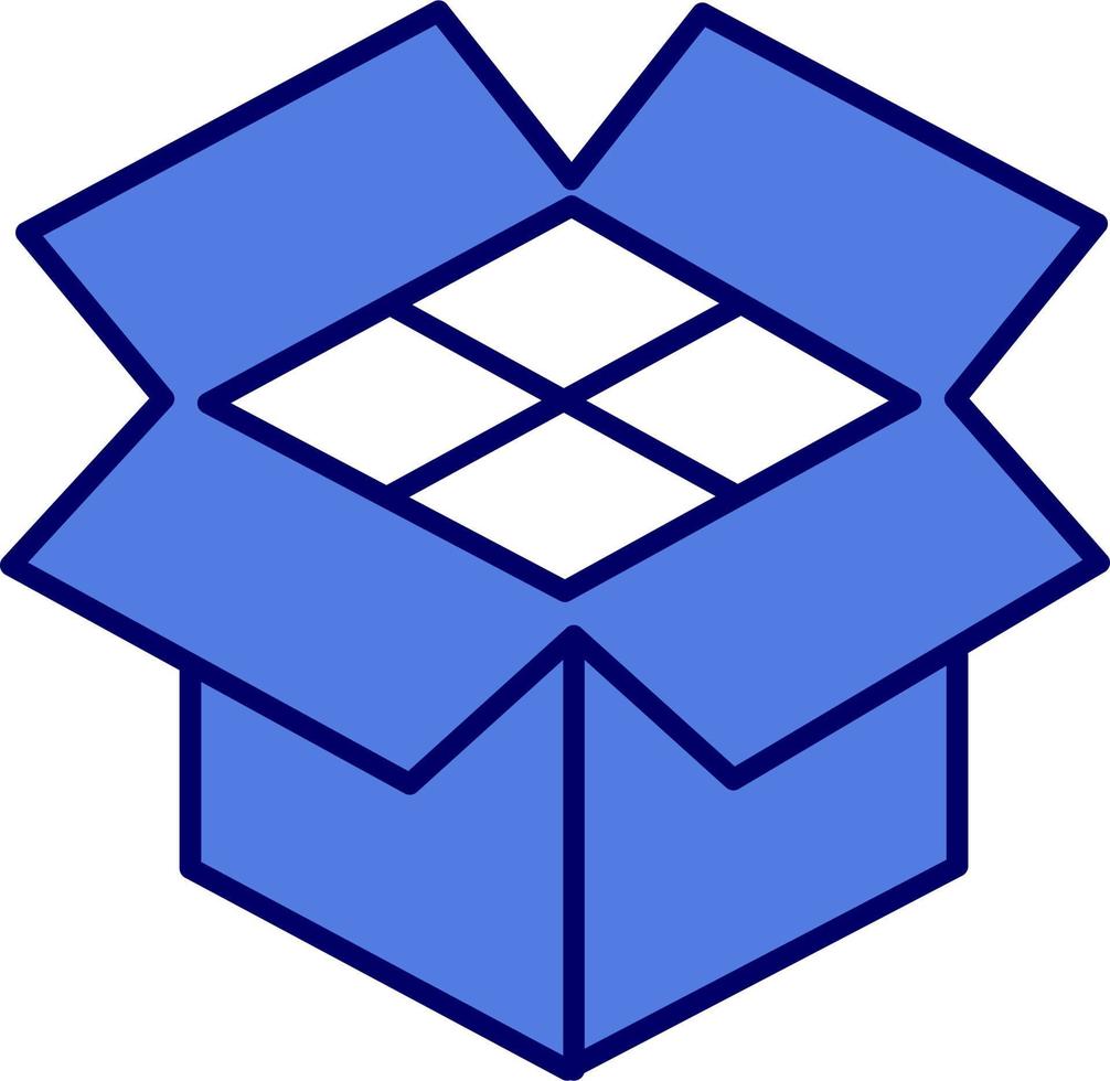 icono de vector de caja de entrega