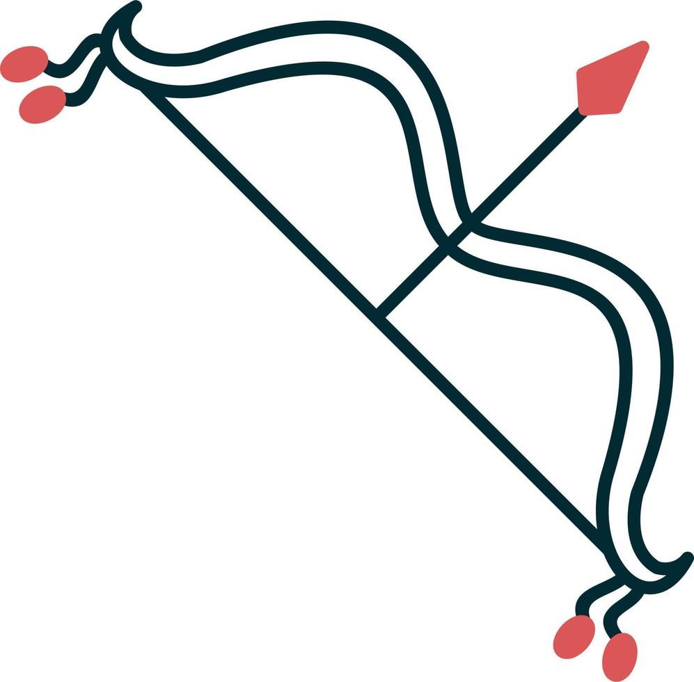 Arch and Bow Vector Icon