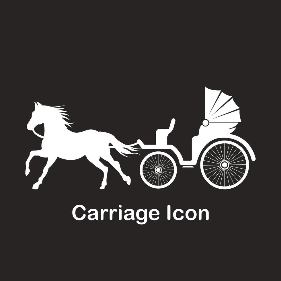 Carriage icon vector