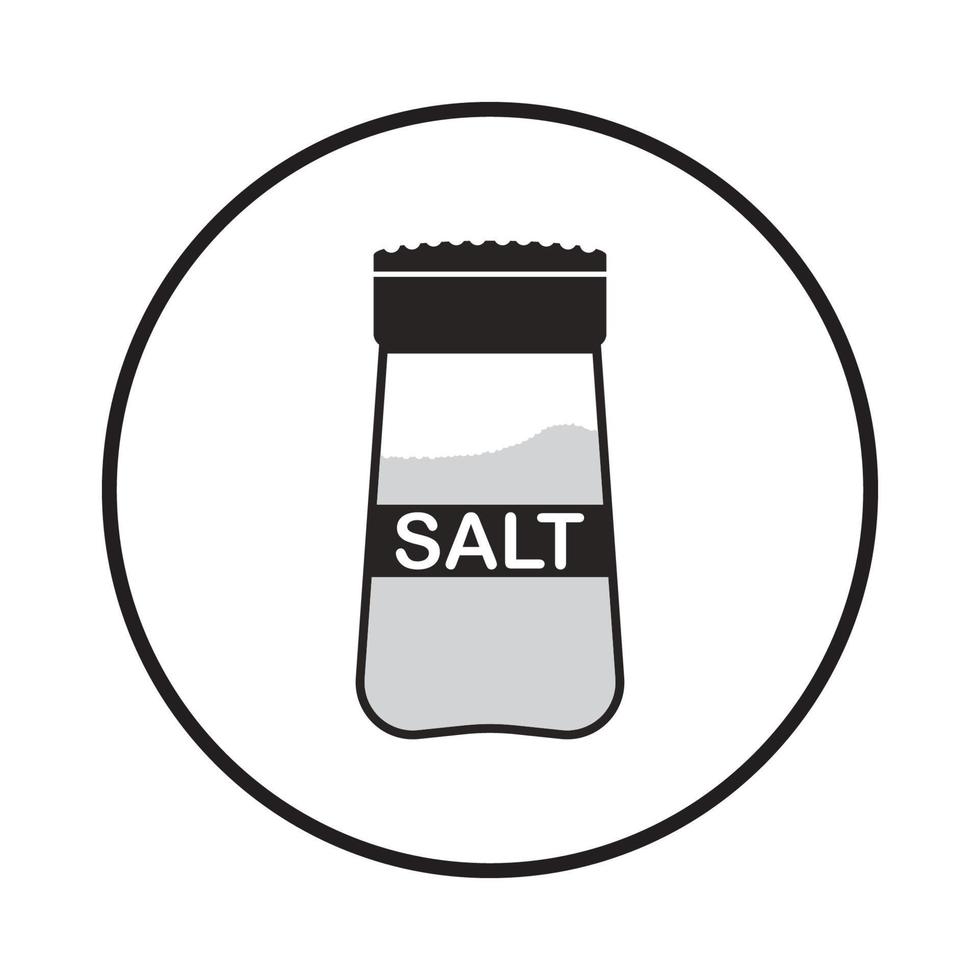 salt icon or salt bottle vector