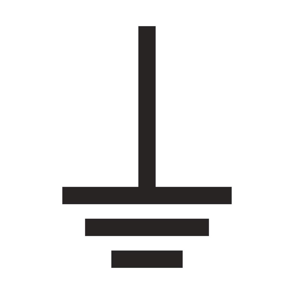 lightning ground icon vector