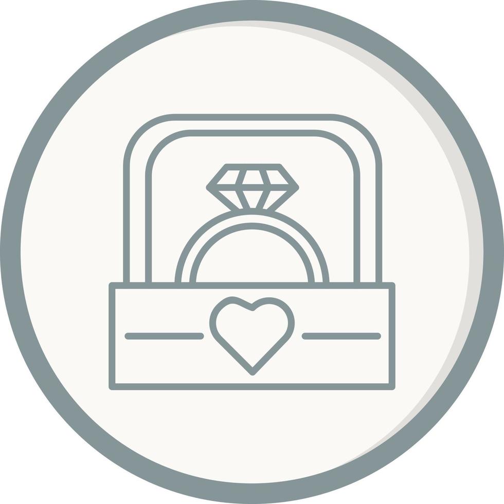 icono de vector de anillo de bodas