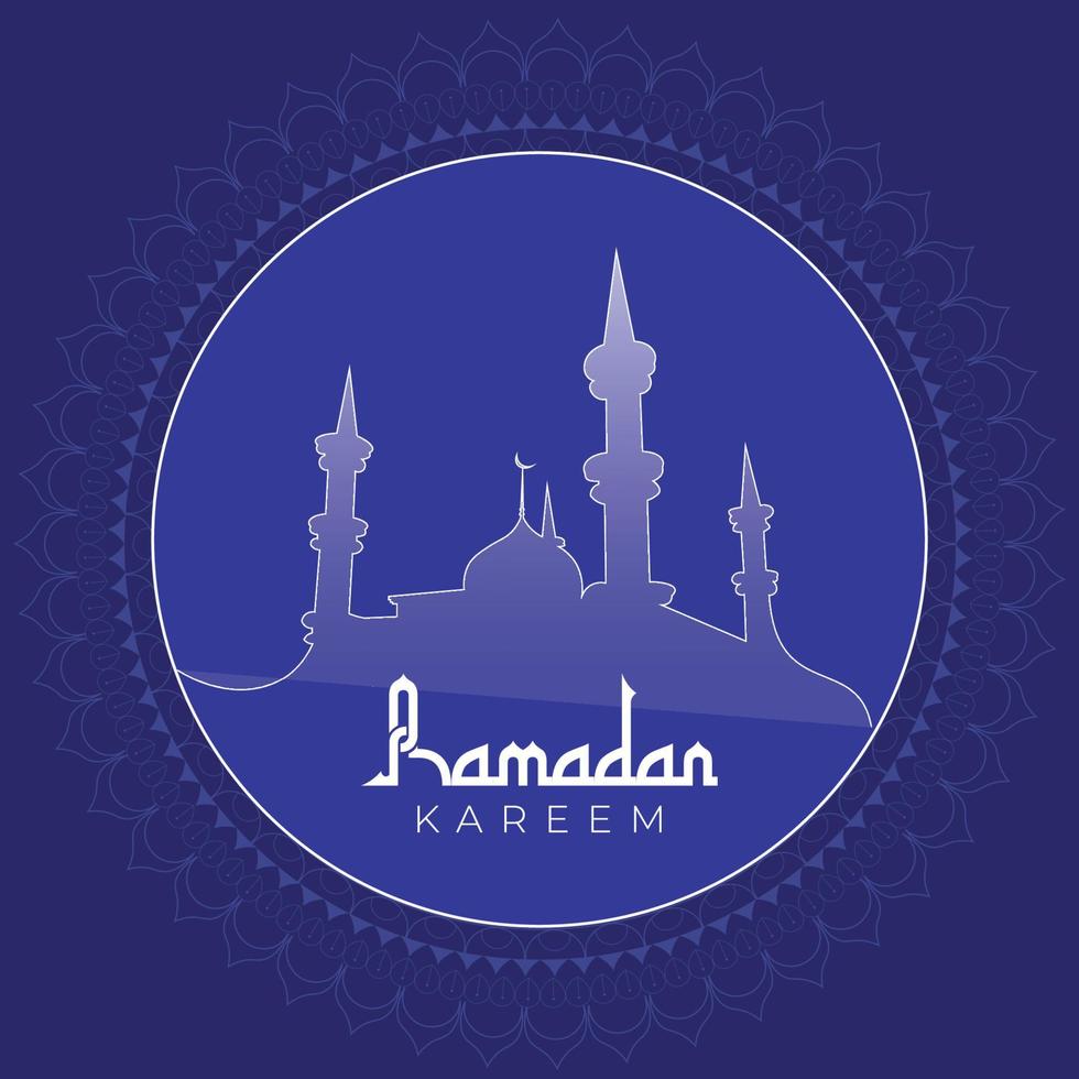 ramadan kareem getting illustration background banner vector