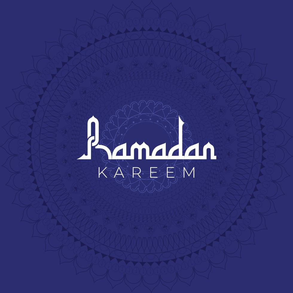 Ramadán kareem consiguiendo ilustración antecedentes bandera vector