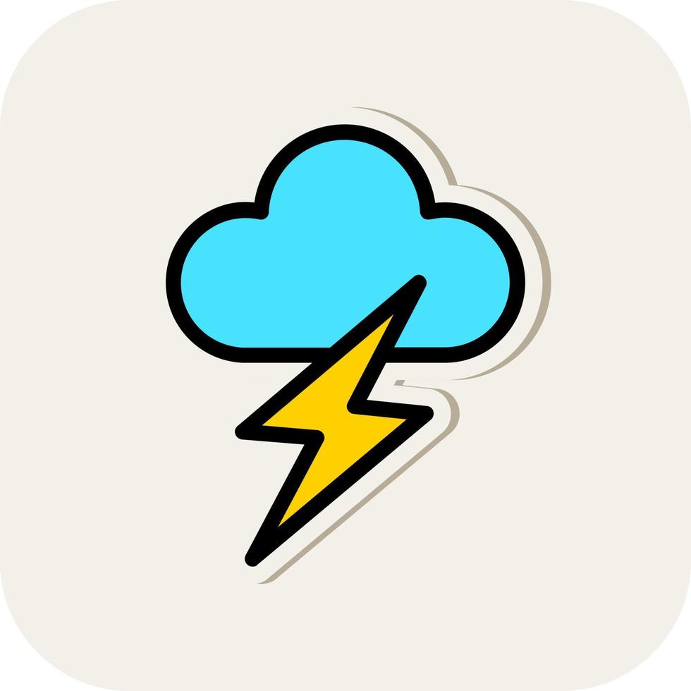 Lightning Vector Icon Design