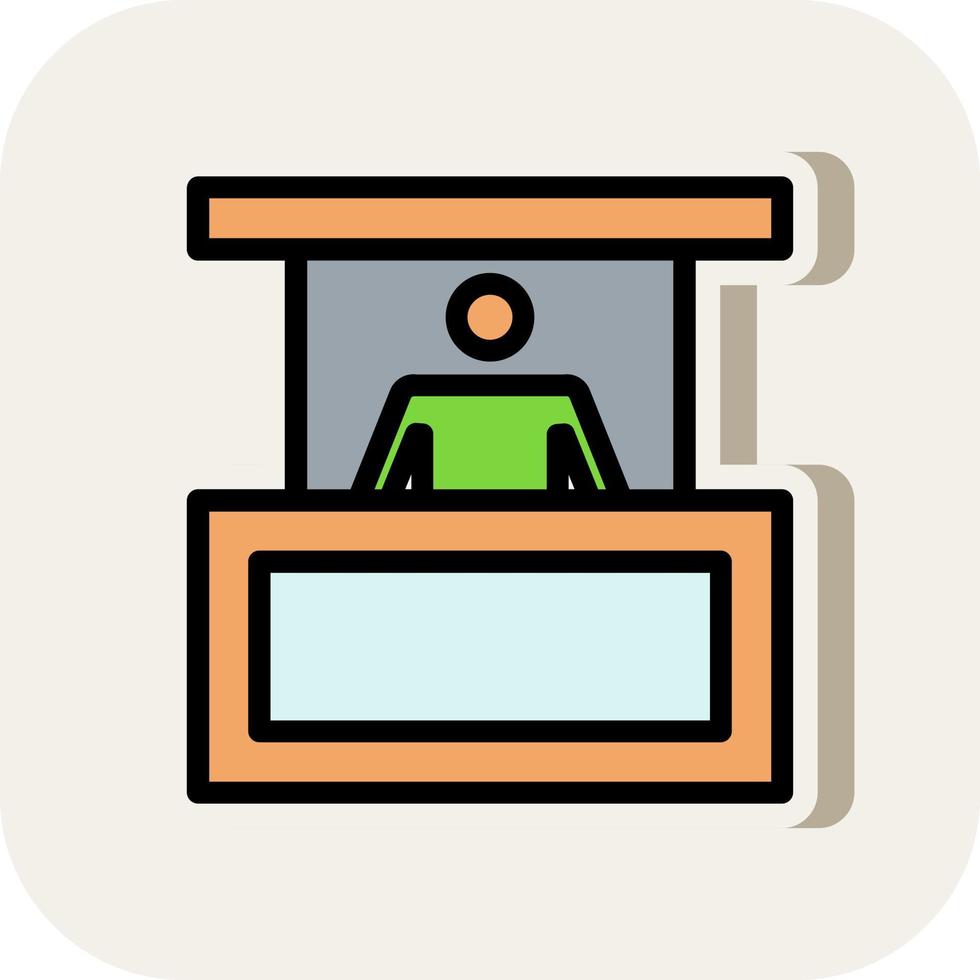 Person Booth Vector Icon Design