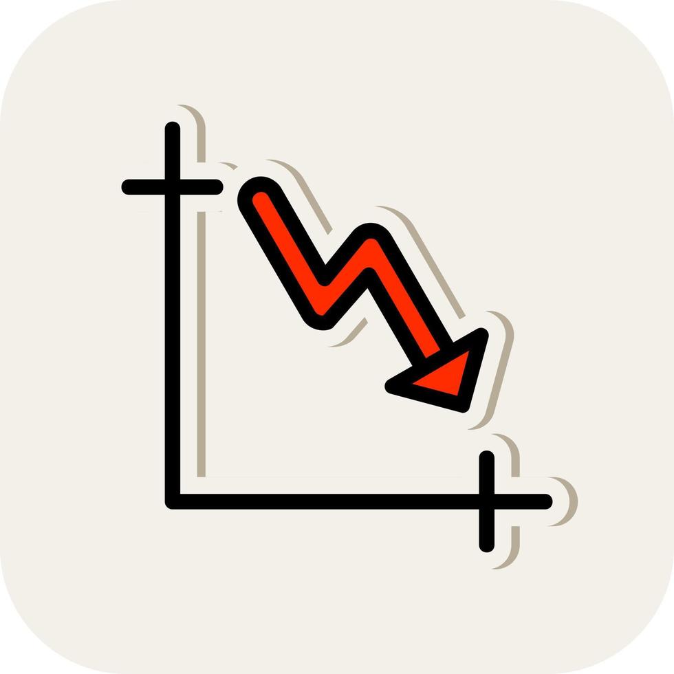 Trending down Vector Icon Design