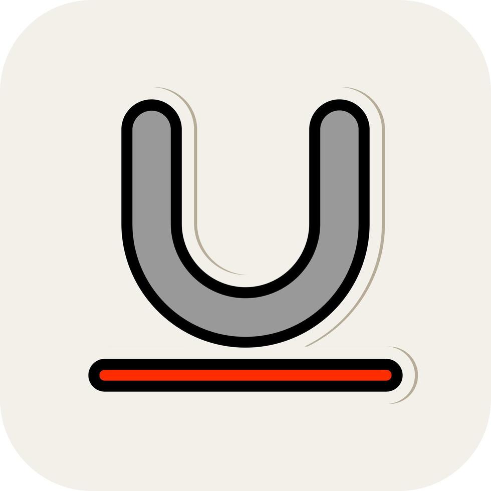 Underline Vector Icon Design