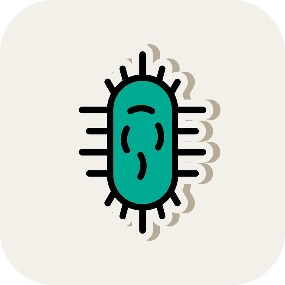 diseño de icono de vector de bacterias