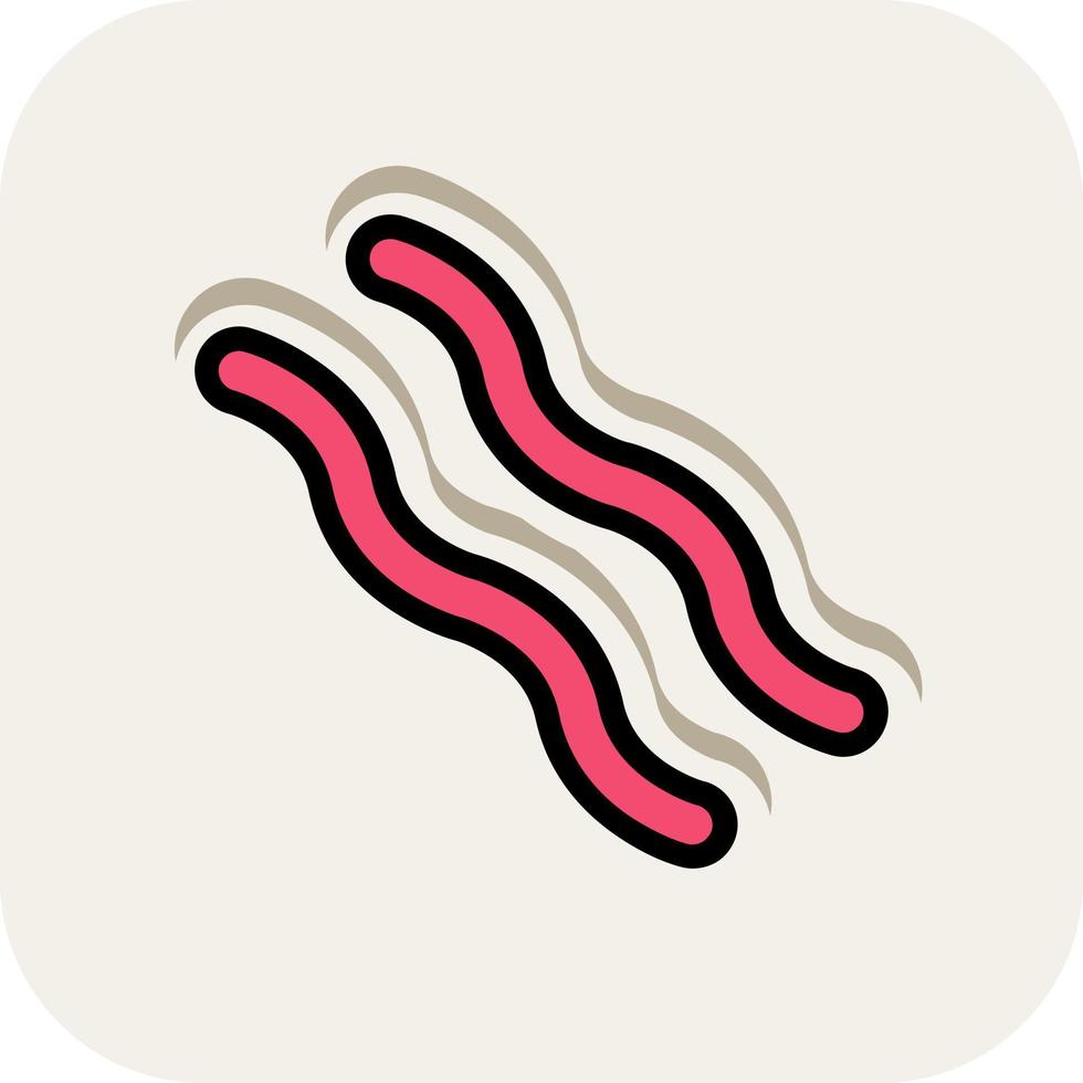 Bacon Vector Icon Design