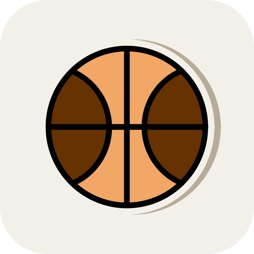 diseño de icono de vector de pelota de baloncesto