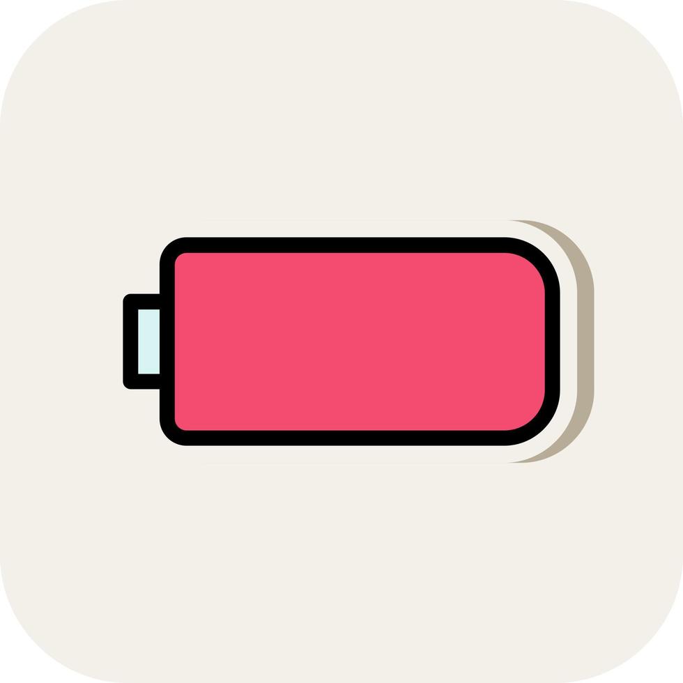 Battery Empty Vector Icon Design