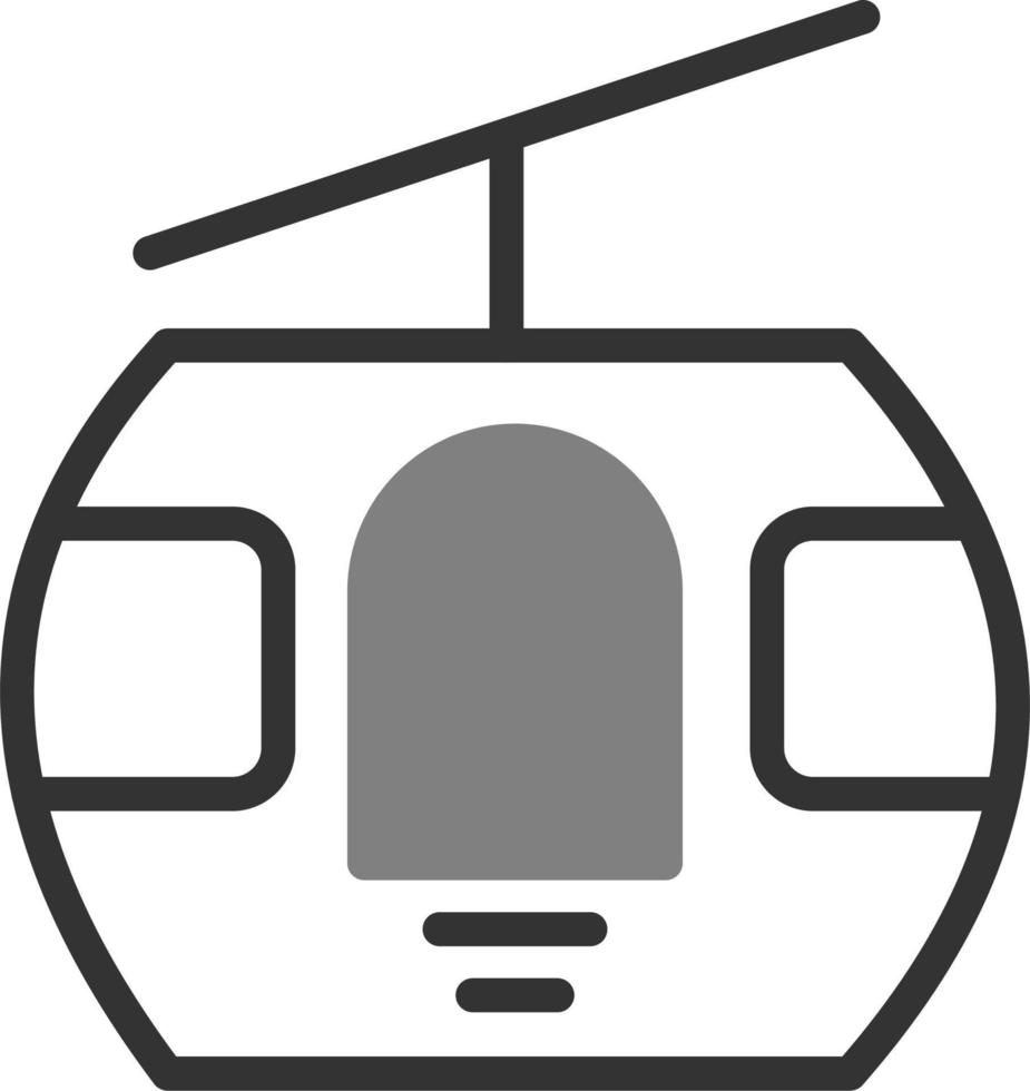 icono de vector de cabina de teleférico