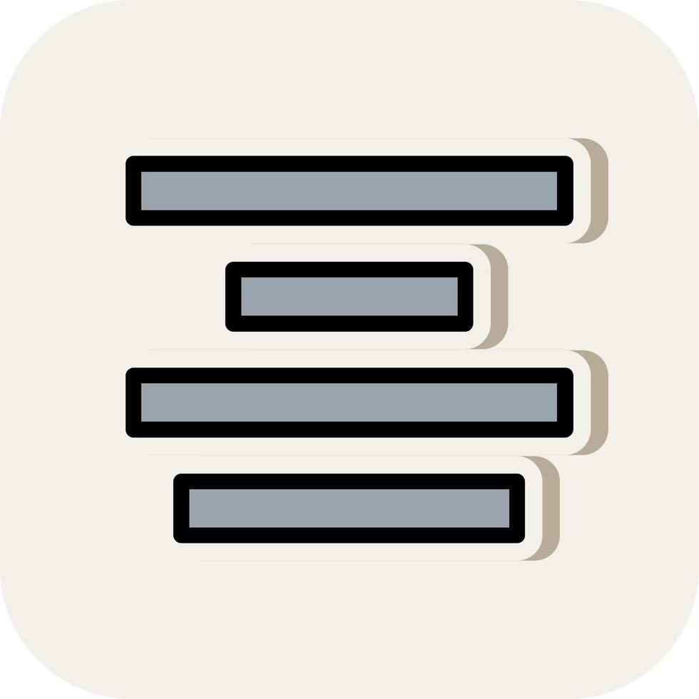 Align Center Vector Icon Design