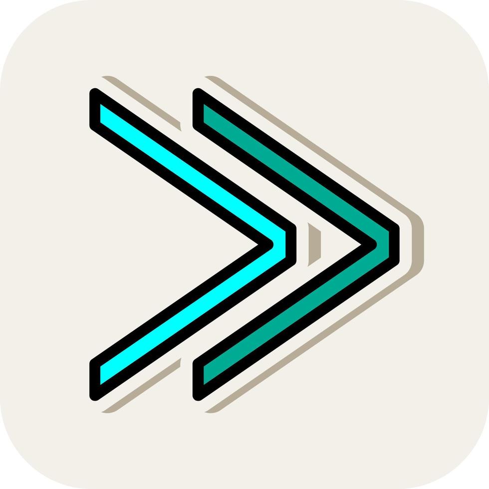 Angle Double Left Vector Icon Design