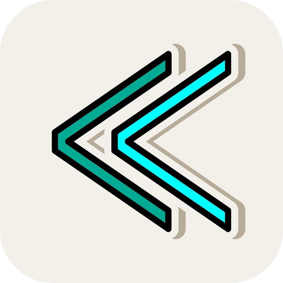Angle Double Right Vector Icon Design