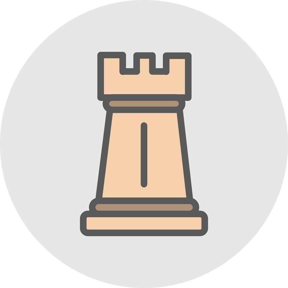 Chess Rook Vector Icon Design