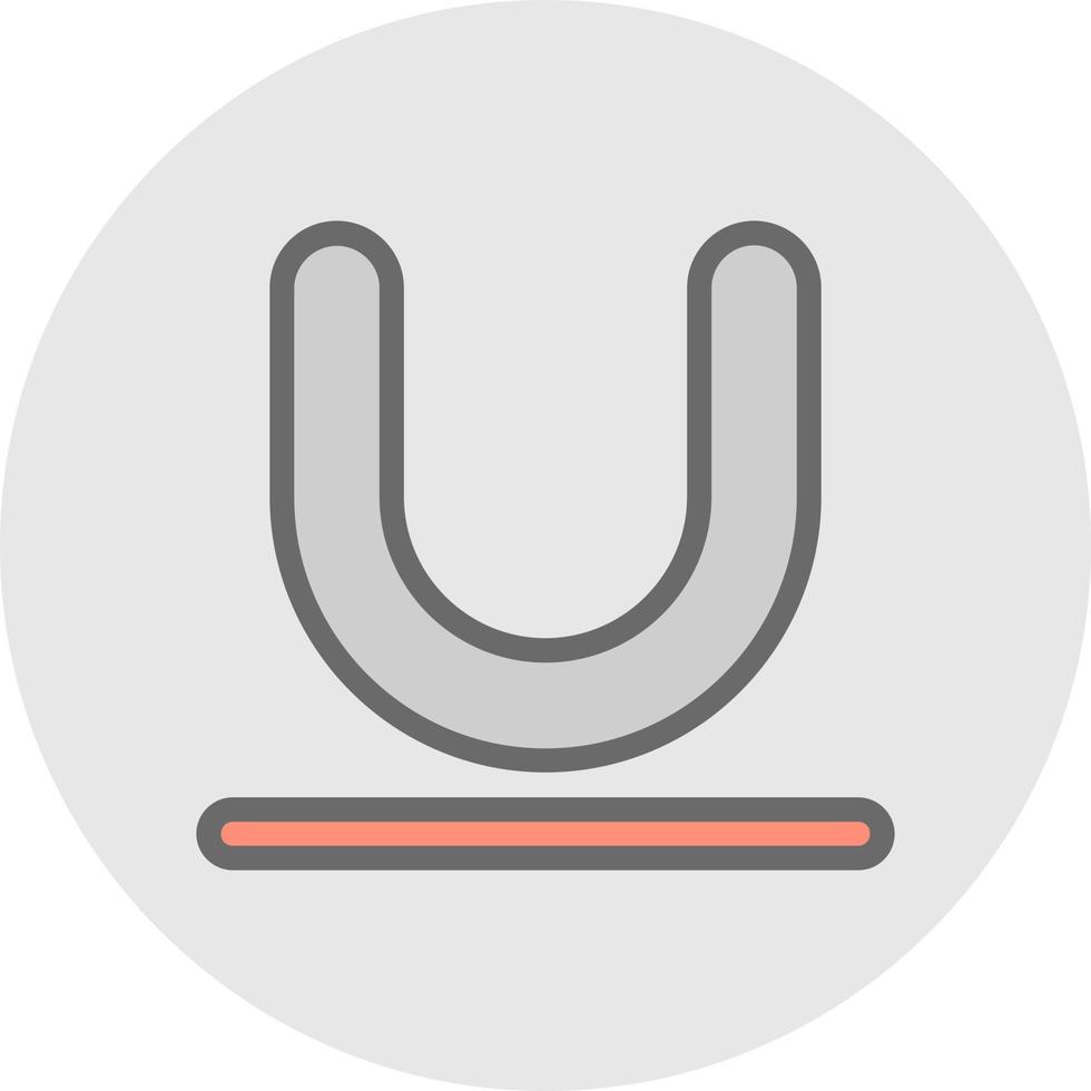 Underline Vector Icon Design