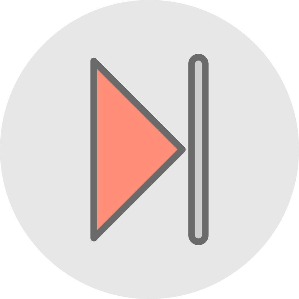 Skip Vector Icon Design