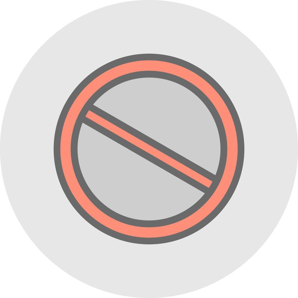 Slash Vector Icon Design