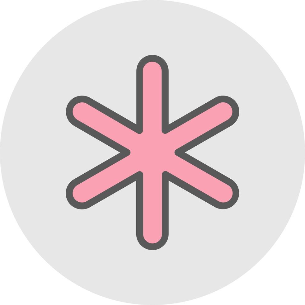 Asterisk Vector Icon Design