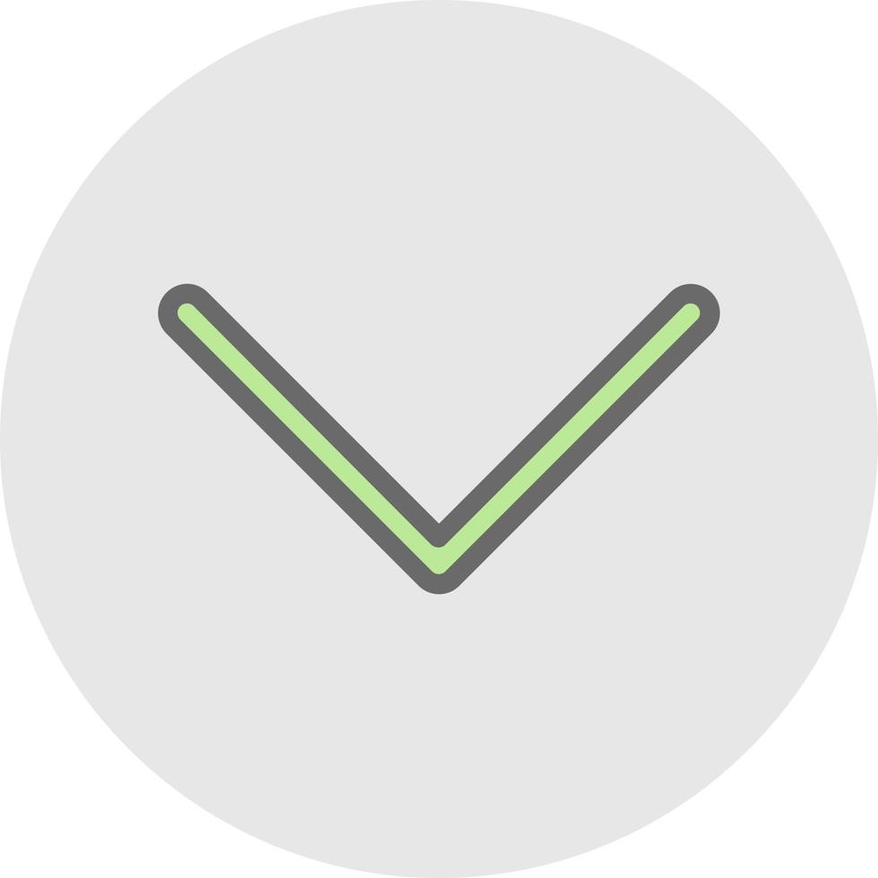 Down Vector Icon Design
