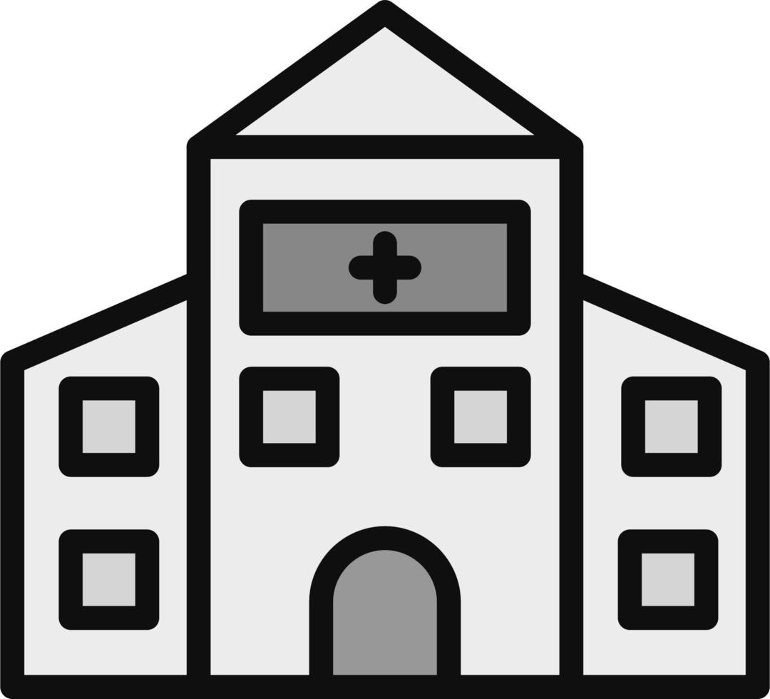 icono de vector de hospital