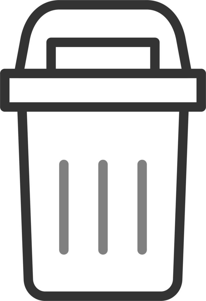 icono de vector de papelera de reciclaje