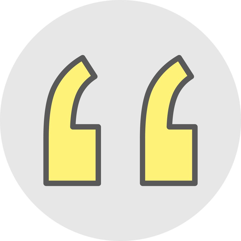 Quote Left Vector Icon Design