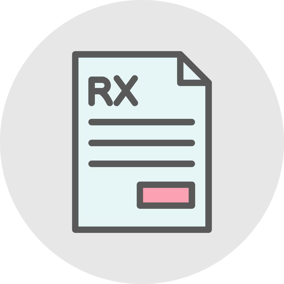 Prescription Vector Icon Design