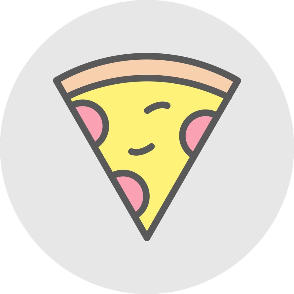 Pizza Slice Vector Icon Design