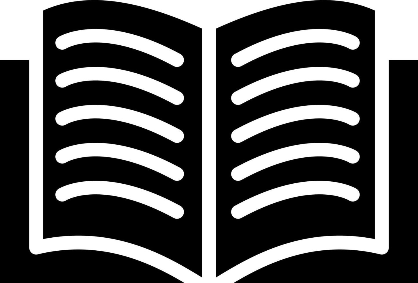 Open Book Vector Icon