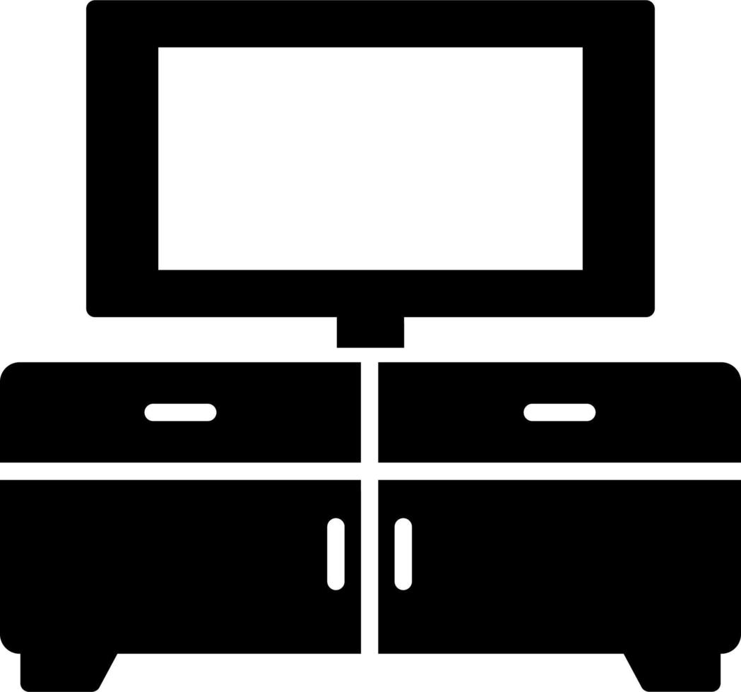 Tv Table Vector Icon