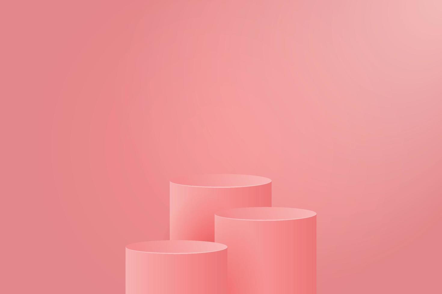 3D Display Podium Product Background vector