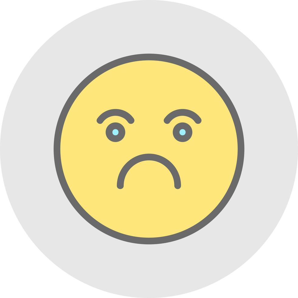 Frown Vector Icon Design