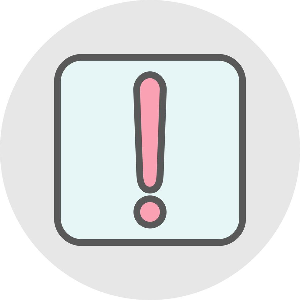 Exclamation Vector Icon Design