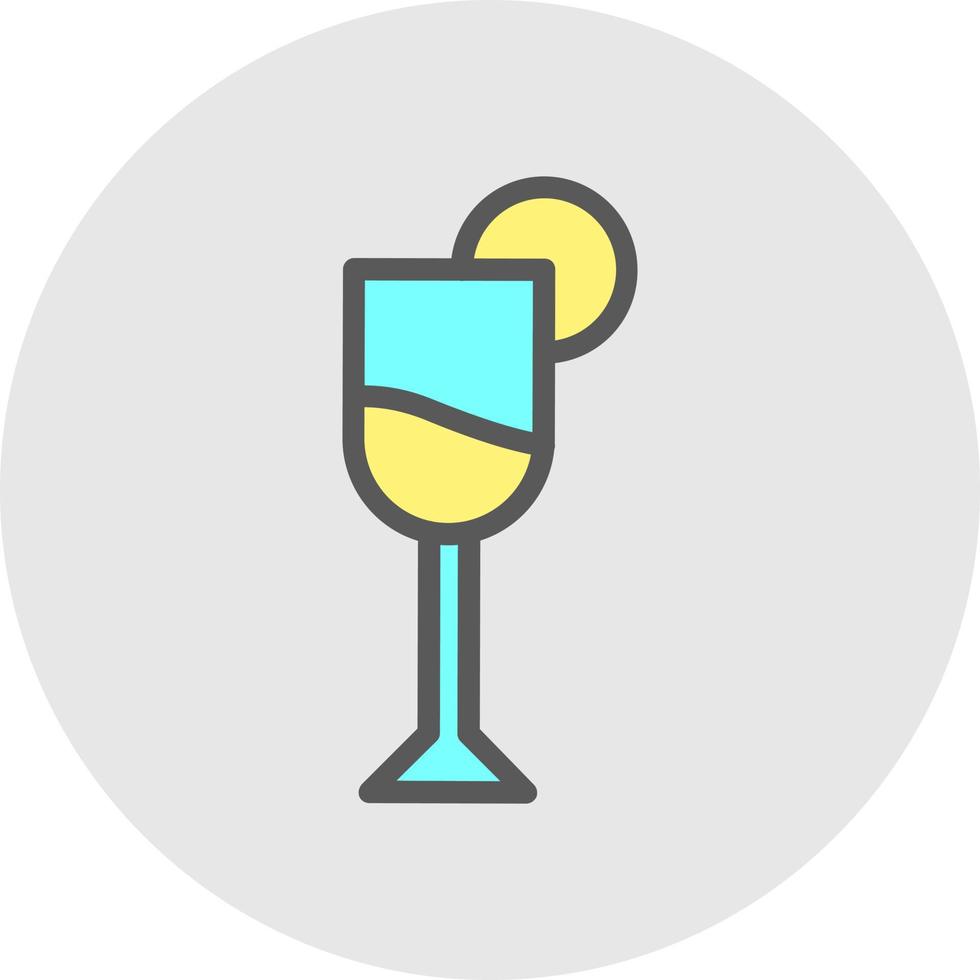 Glass Martini Vector Icon Design
