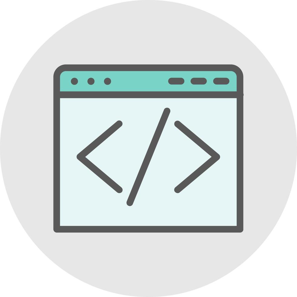 Code Vector Icon Design