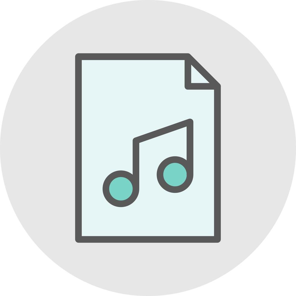 File Audio Vector Icon Design