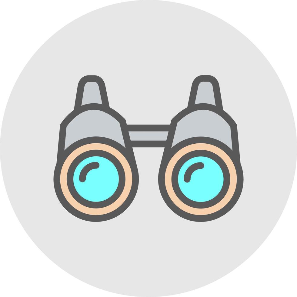 Binoculars Vector Icon Design