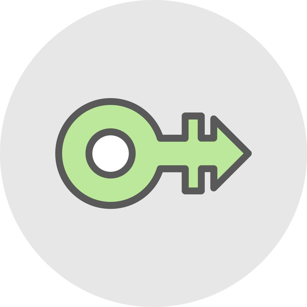 Mars Stroke H Vector Icon Design