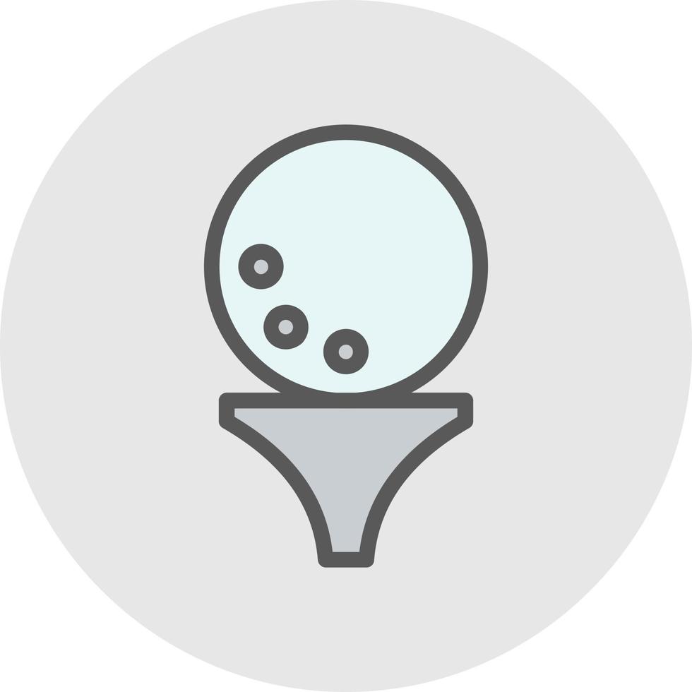 Golf Ball Vector Icon Design