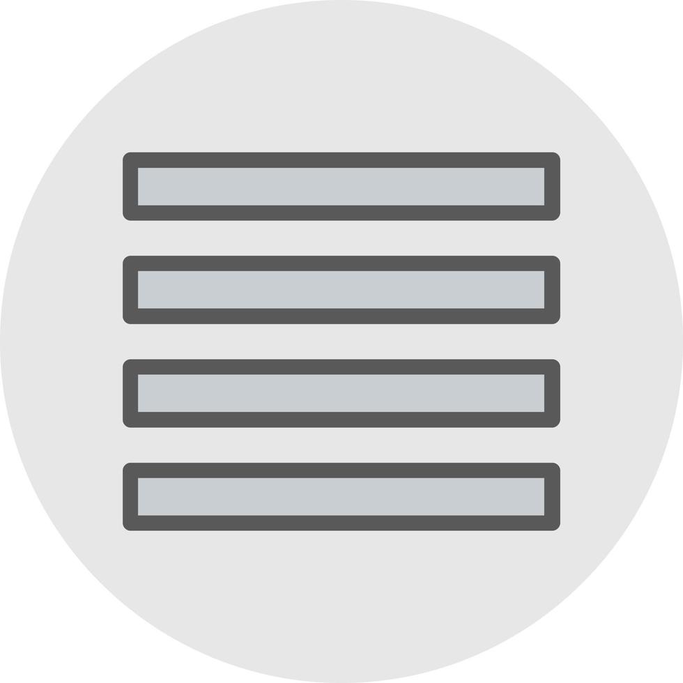Align Justify Vector Icon Design