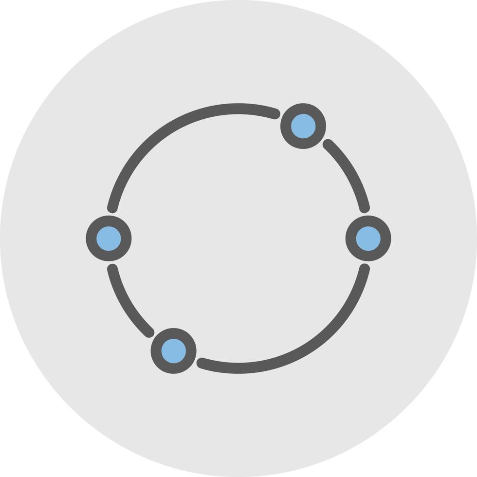 Dot Circle Vector Icon Design
