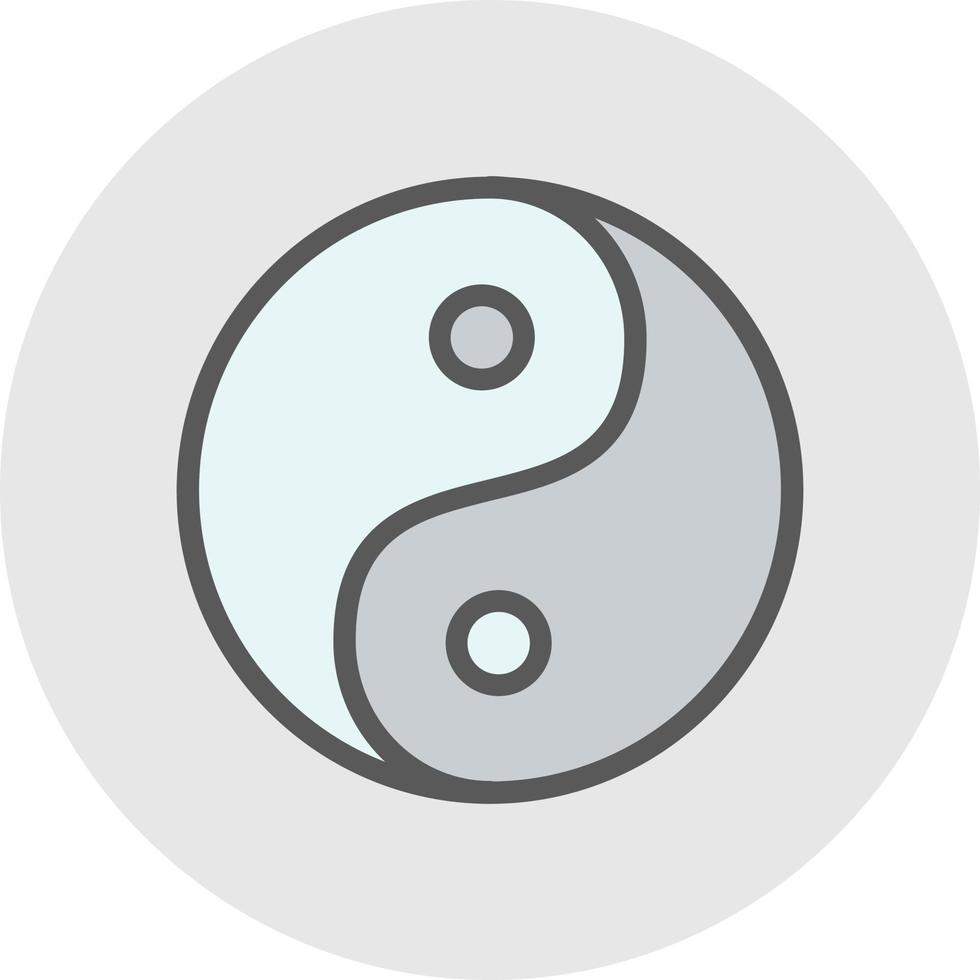 diseño de icono de vector de yin yang