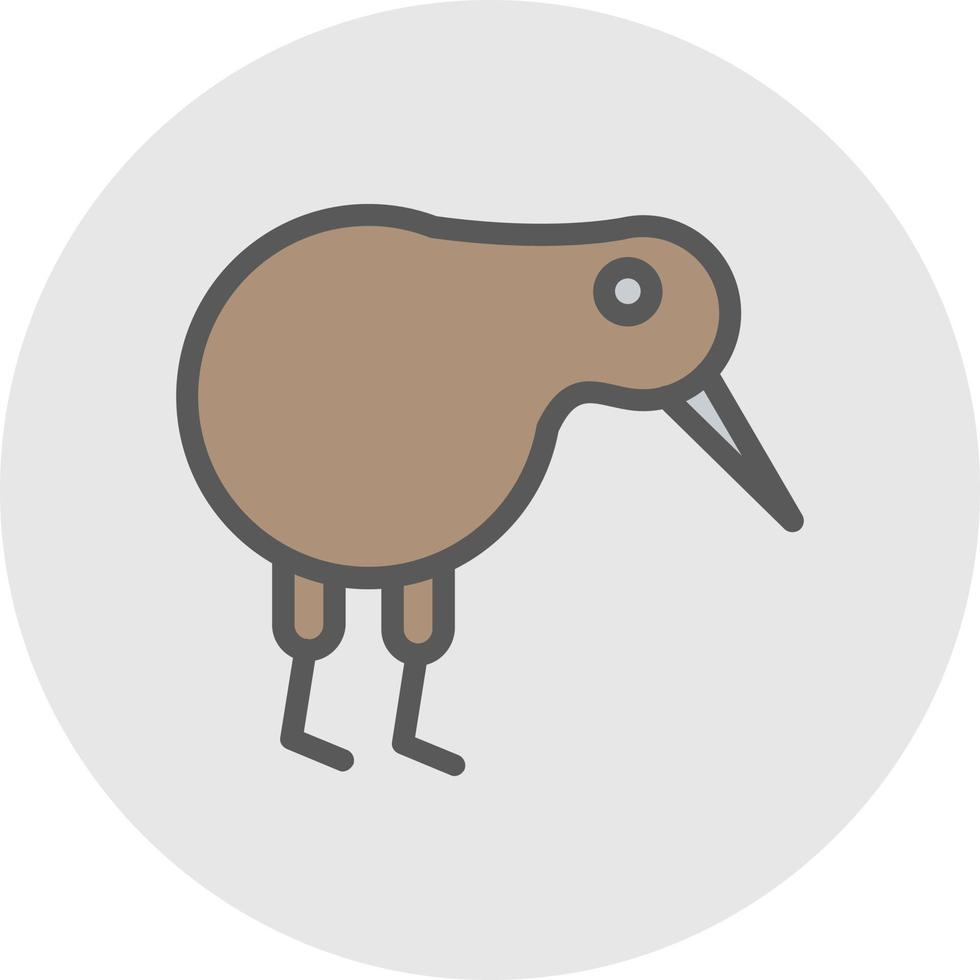 Kiwi Bird Vector Icon Design