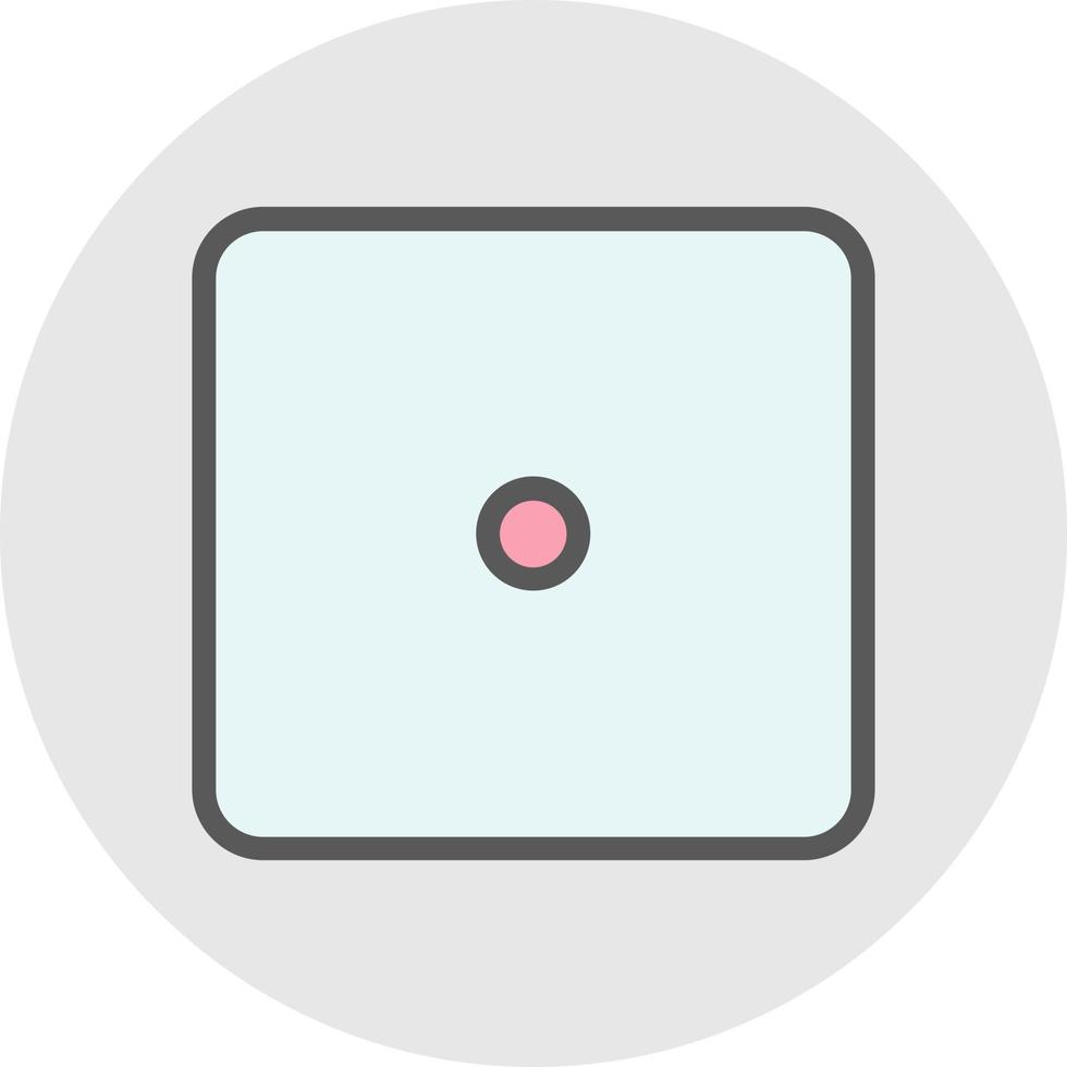 Dice One Vector Icon Design