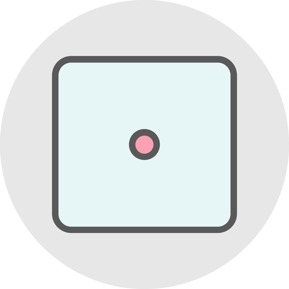 Dice One Vector Icon Design