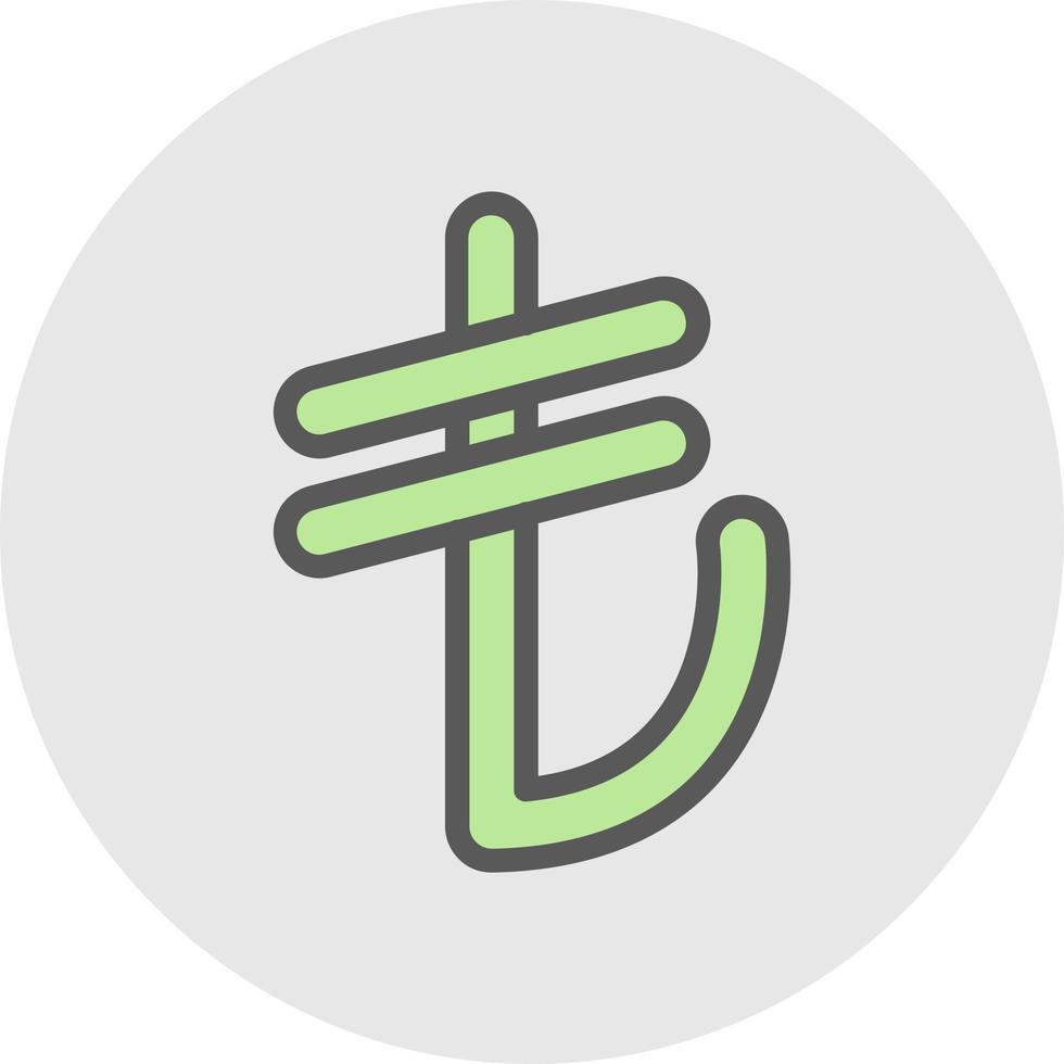 Lira Sign Vector Icon Design