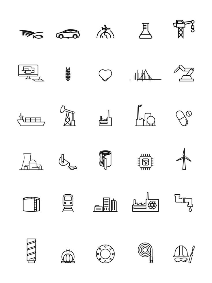 free business icon set illustration vector